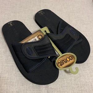 COAST Men’s slip on Velcro Strap flip flops